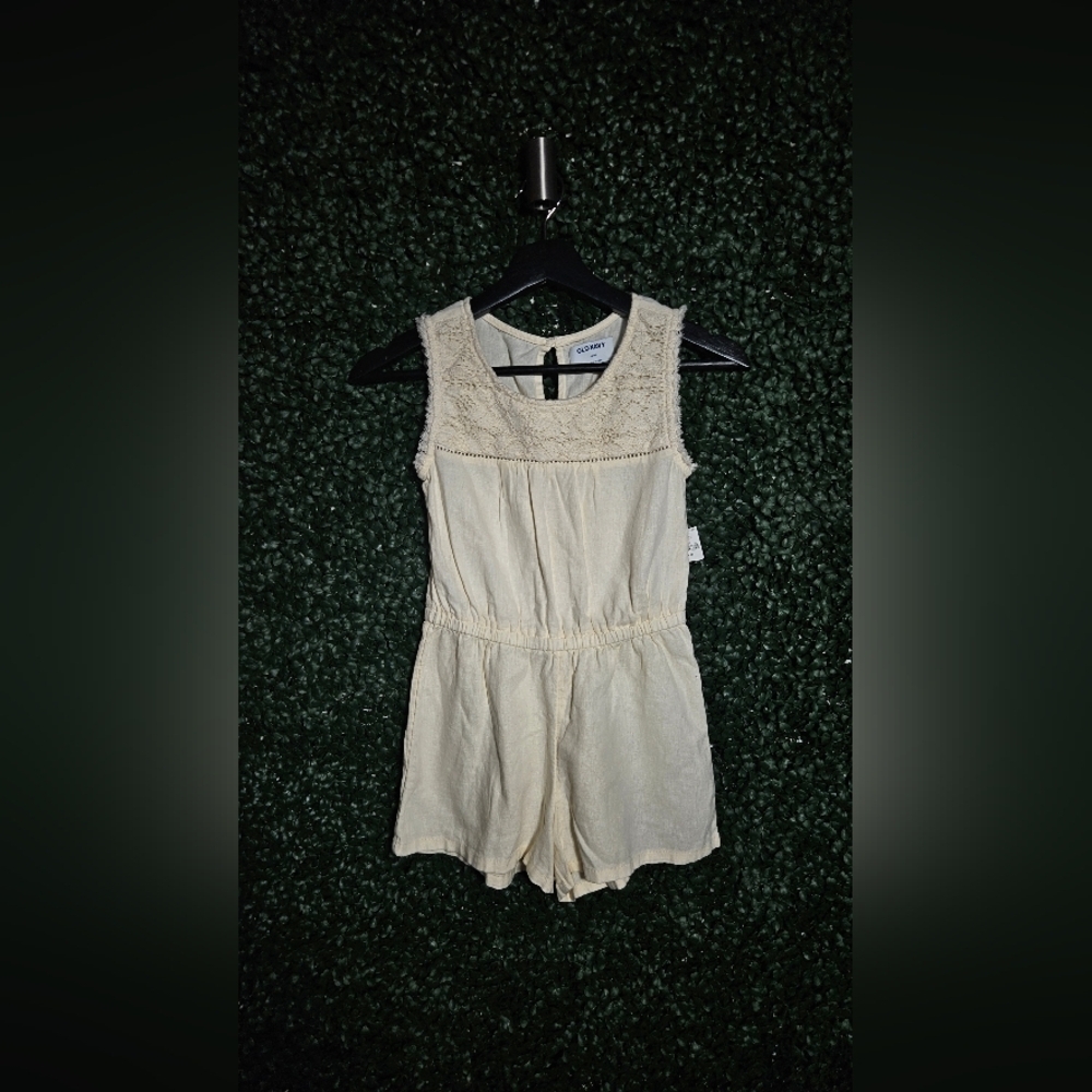 Old Navy Ivory Lace Romper